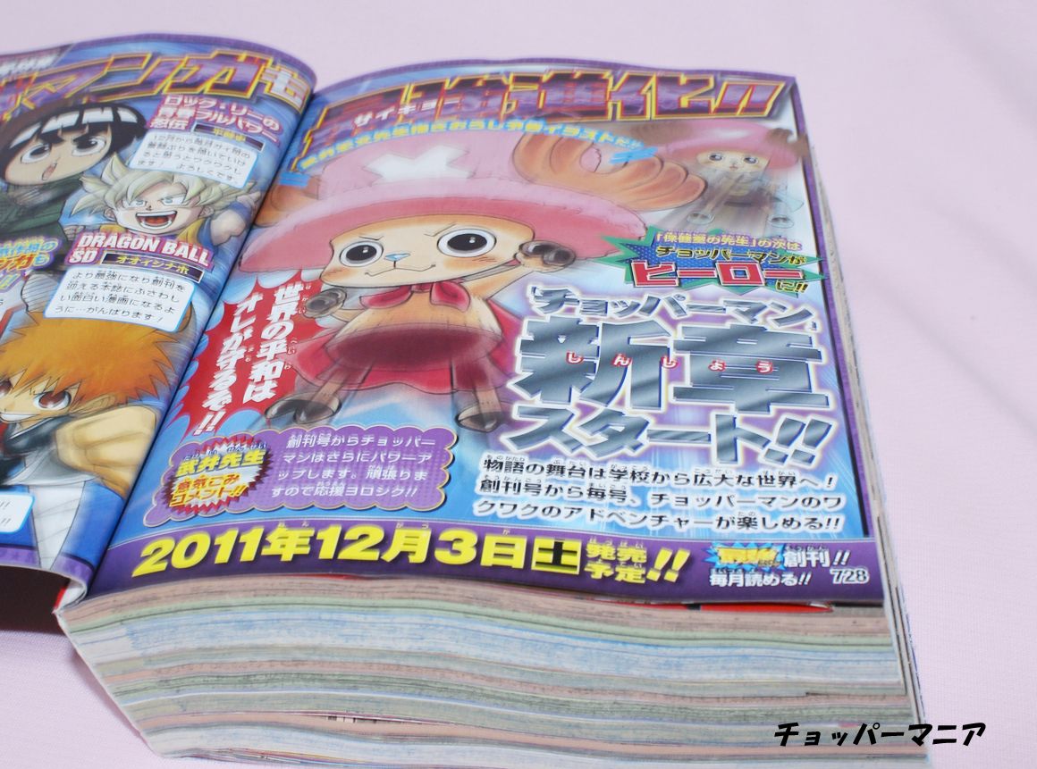 【良品】ワンピーベリーマッチアイシー！　チョッパーマン　最強ジャンプ 最強ジャンプ 2011年秋号 ワンピース新世界9大付録付き : チョッパー