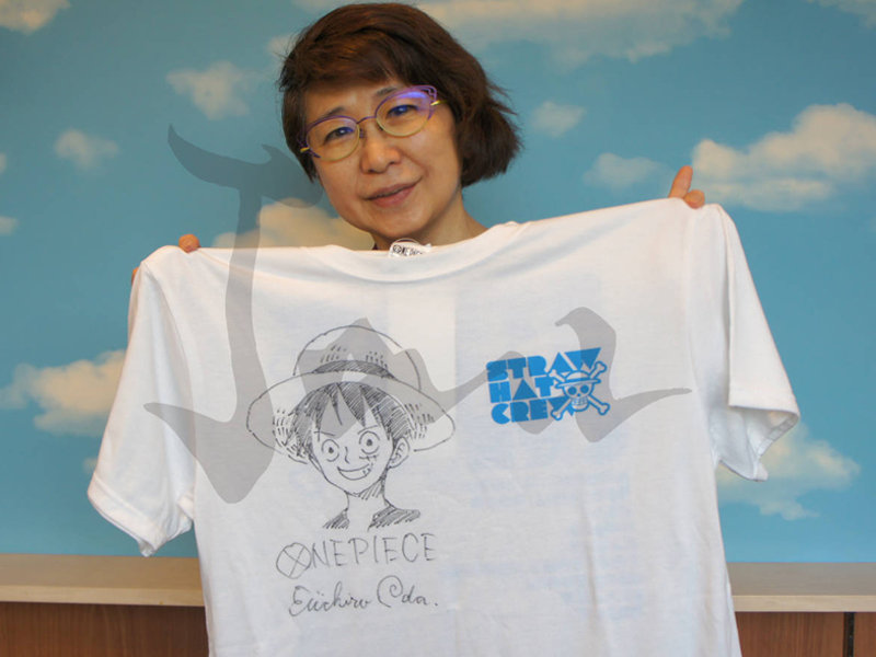 3 11 東日本大震災チャリティーオークション 尾田栄一郎 直筆サイン イラスト入りtシャツ チョッパーマニア ワンピースフィギュア情報