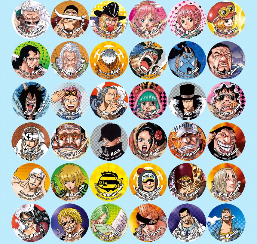 ONE PIECE ナツコミ缶バッジ コビー | chicshabu.com