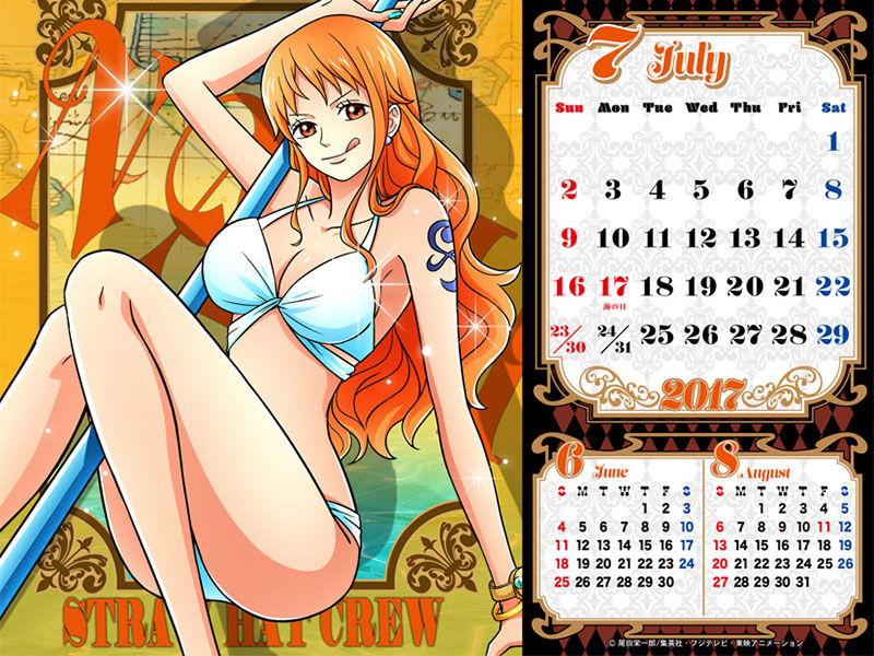 9月発売 卓上 One Piece Body Calendar Glamour 17年カレンダー チョッパーマニア ワンピースフィギュア情報