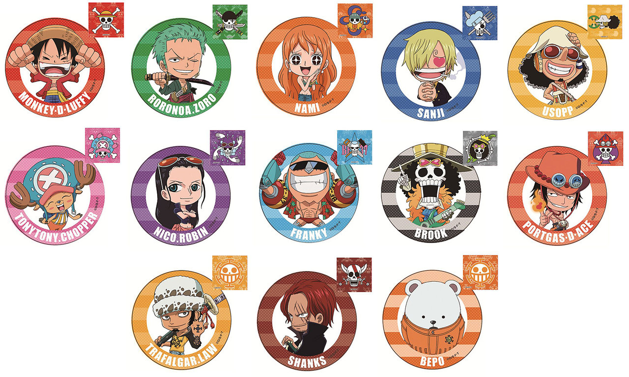 ONE PIECE 缶バッジセット 全13種類 PROOF 2015年7月発売 : チョッパー