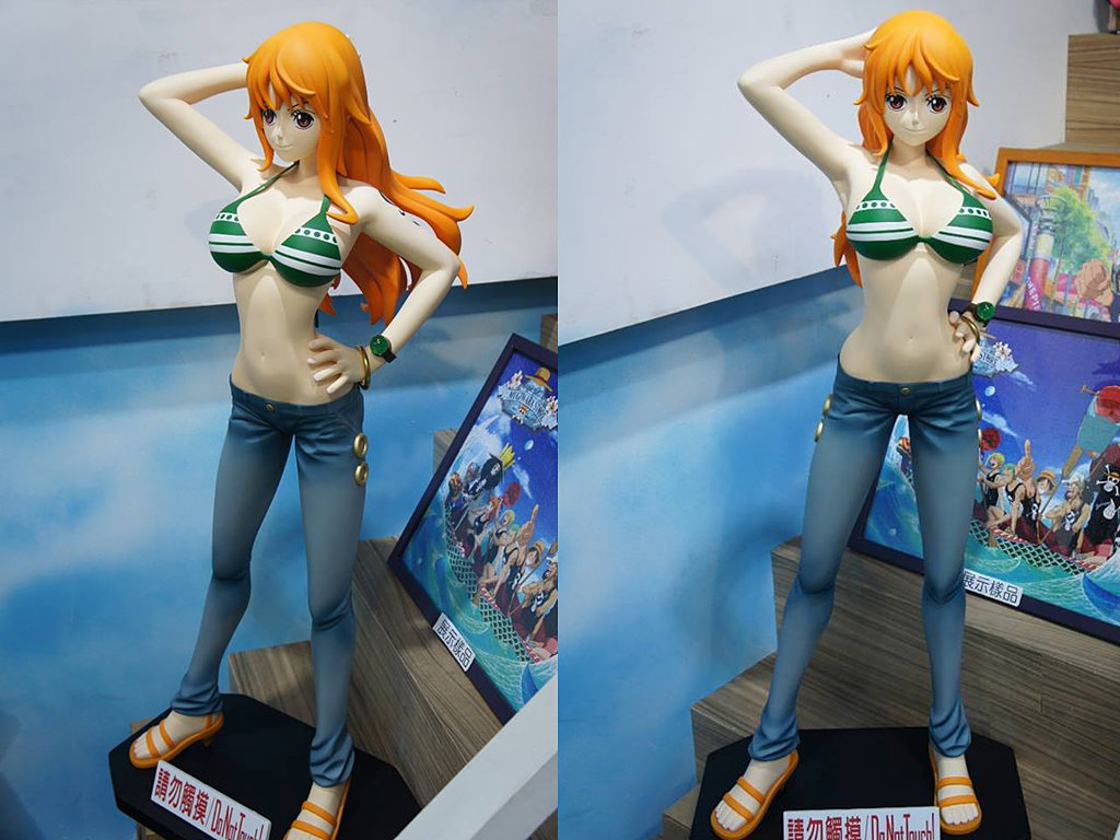 ワンピース ナミ フィギュア 10体セット 麦わらストア10体限定 ナミさんの特大フィギュア抽選販売 但し