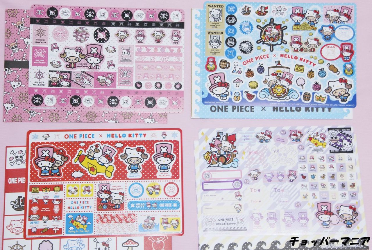 ジャンボカードダス ONEPIECE × HELLO KITTY BIGシール ［発売