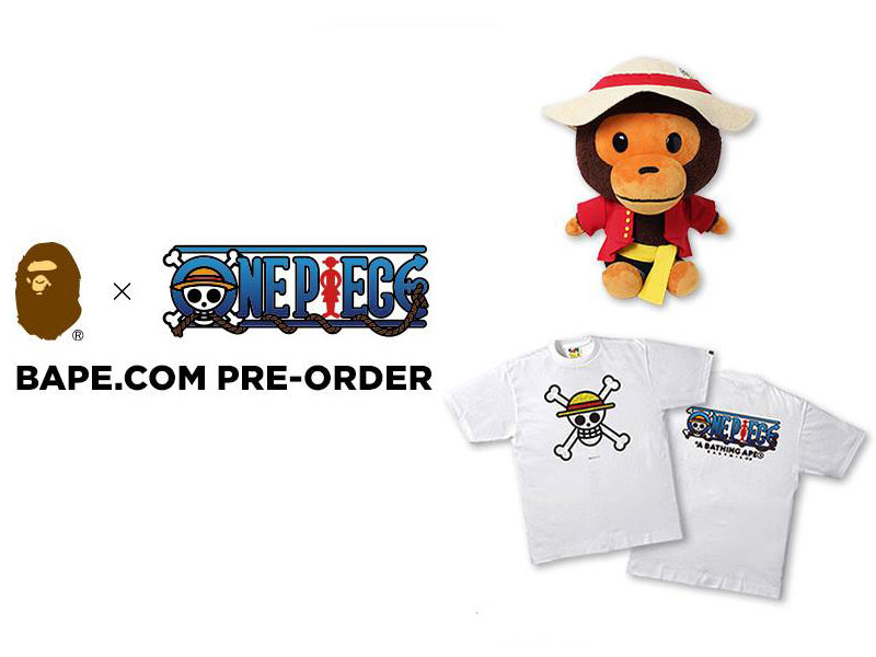 受注販売 A Bathing Ape X One Piece Bape Com限定 ワンピースマイロ ジョリーロジャーtシャツ チョッパーマニア ワンピースフィギュア情報