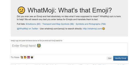 絵文字の名前や文字コードを教えてくれる無料ツール ツールハック