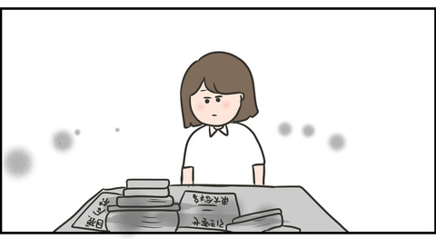 突然霞んで見える参考書たち
