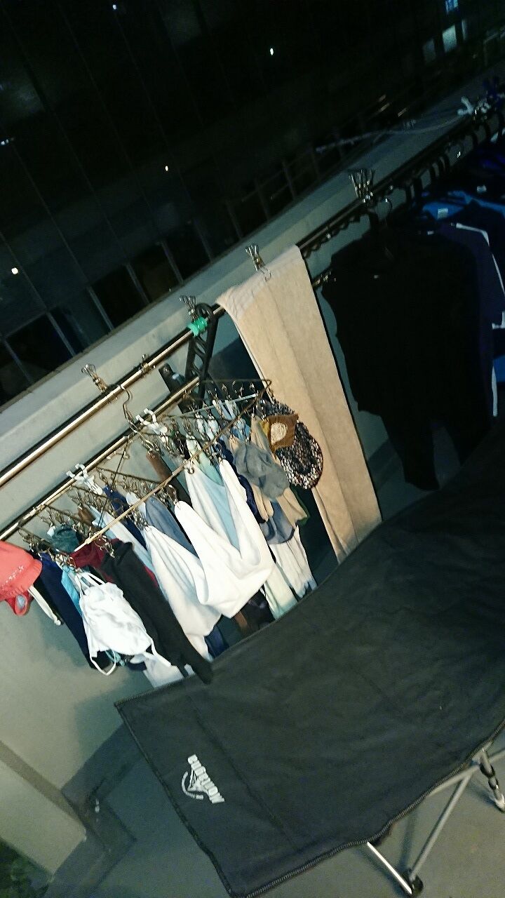 暑いので ベランダで 寝る 虎の使命