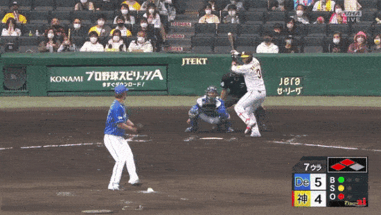 阪神7回 大山の浅い犠牲フライで近本が生還し同点 とらほー速報 阪神7回 大山の浅い犠牲フライで近本が生還し同点 とらほー速報
