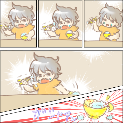 4歳次女のお箸デビュー