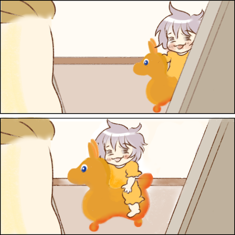 ロディに乗ってお風呂場へGO！