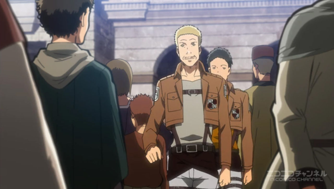 進撃の巨人４話 感想 やっぱりおいしいシーンをかっさらっていったサシャ とらつぐみのつぶやき