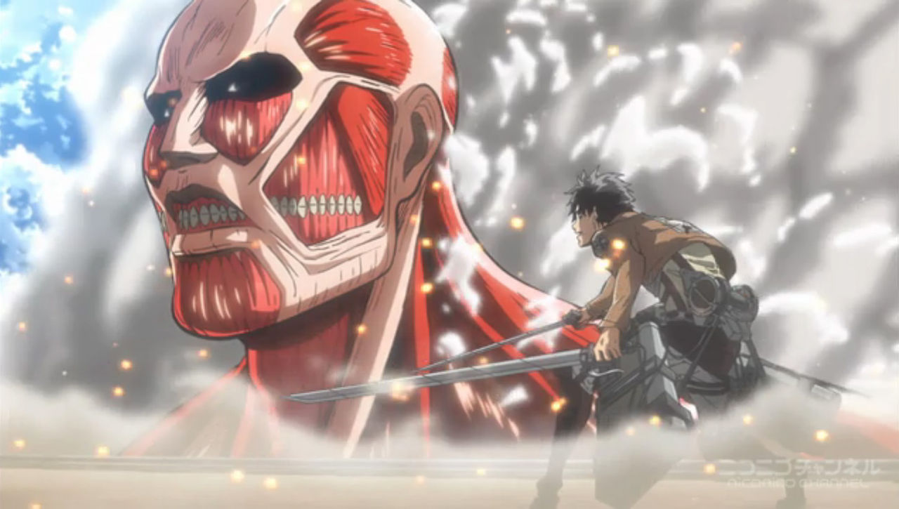 進撃の巨人４話 感想 やっぱりおいしいシーンをかっさらっていったサシャ とらつぐみのつぶやき