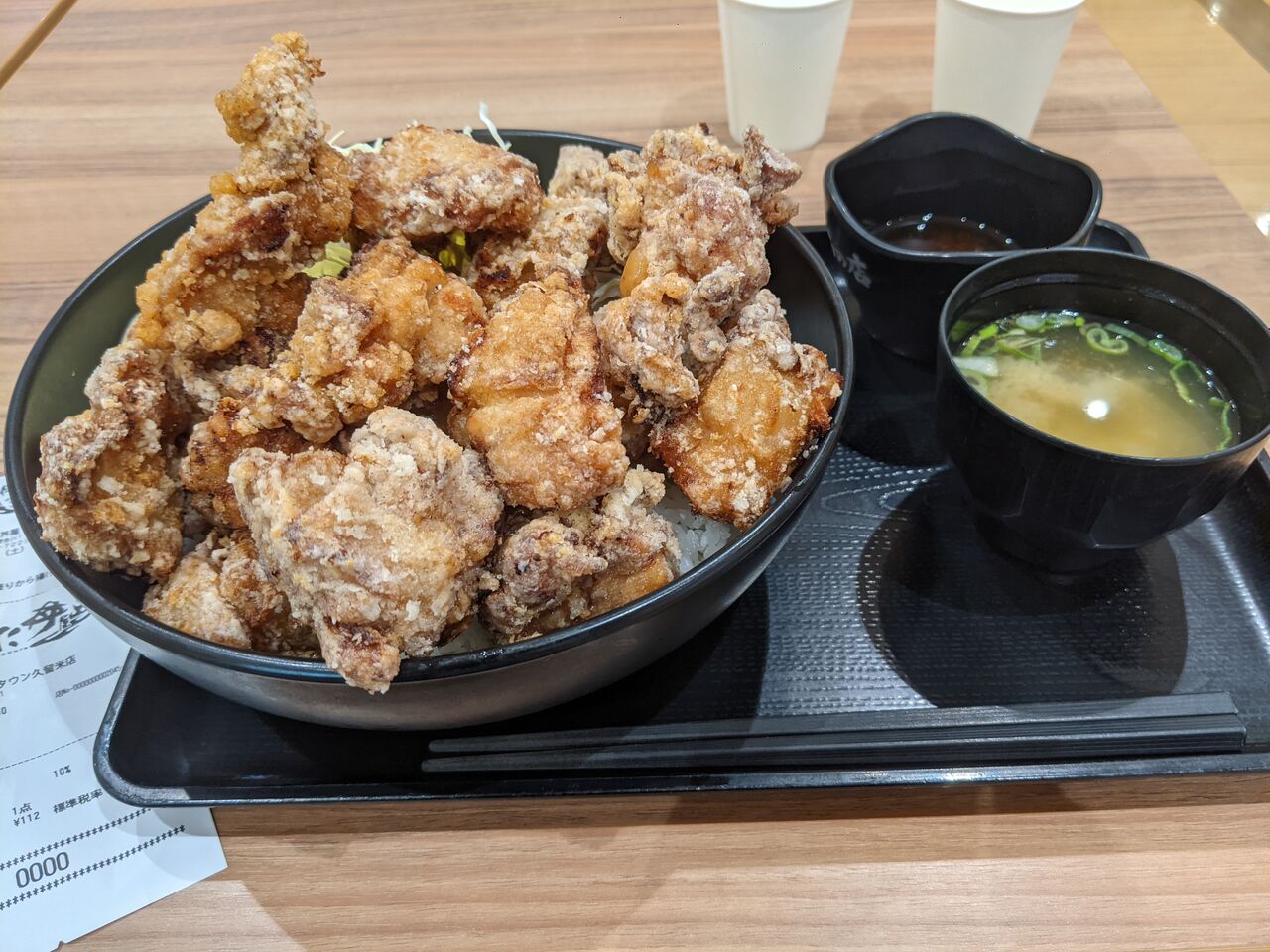 デカ盛り 伝説のすた丼 唐揚げ 頂点盛り 飯増し 福岡デカ盛りグルメ