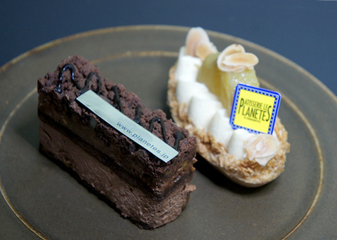 一区切りで久々にケーキ