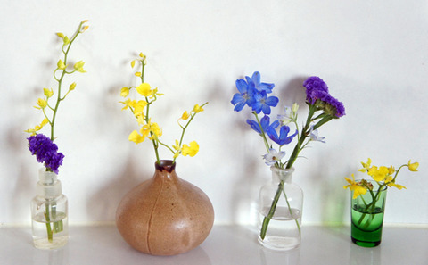 在宅勤務終了、花を飾る生活も終了