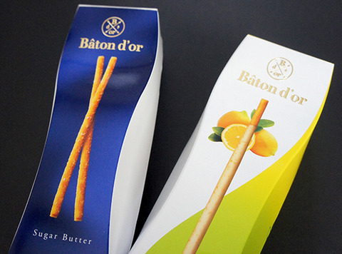 グリコのお高めスティック菓子　バトンドール