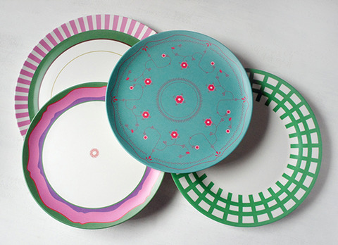 かわいいバンブーファイバー食器　マリナとミツコ