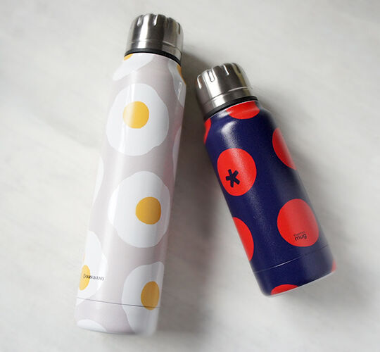 thermo mugの目玉焼き柄とトマト柄の水筒を購入 : とりあえず暮らす