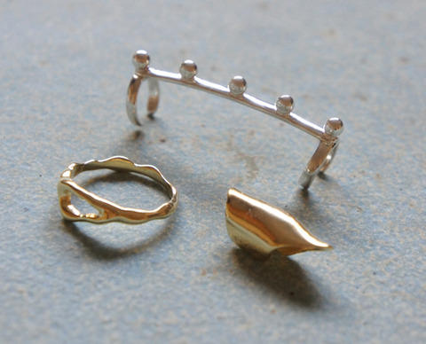 SYKIAのイヤーカフとリングをPOP UPショップで購入