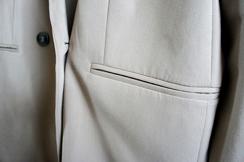 ポケットのしつけ糸に悩む