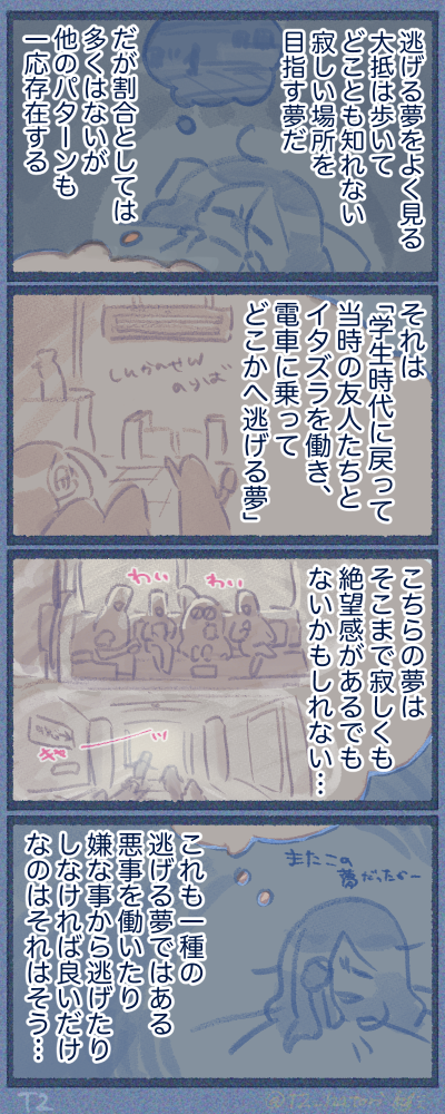 逃げる夢(イタズラ版)