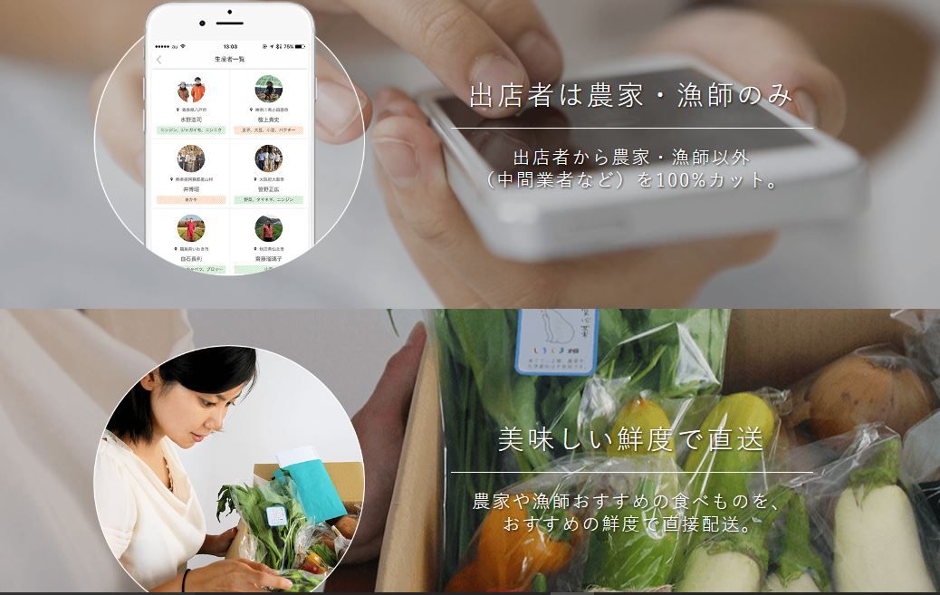 生産者と消費者を直接つなぐアプリ ポケットマルシェ 登場 農家の底力