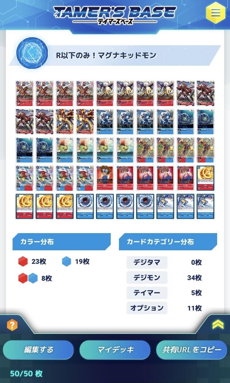 デジモンカード R以下のみ！マグナキッドモンデッキ : トロの日記@自作 