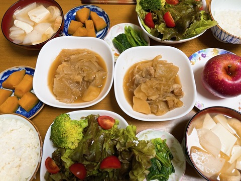 本日の夕食　肉じゃが