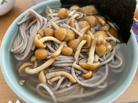 本日のお昼　蕎麦