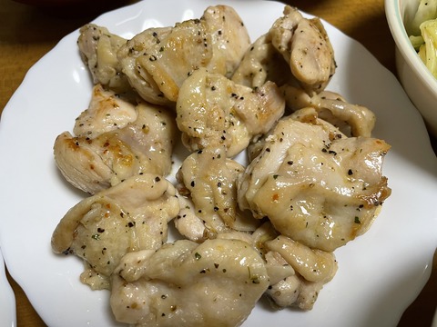 本日の夕食　レモンチキン