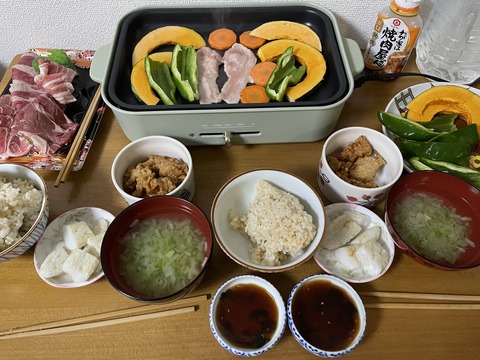 本日の夕食　焼肉PART2