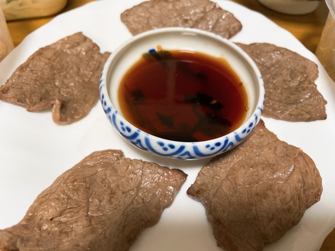 本日の夕食　焼肉