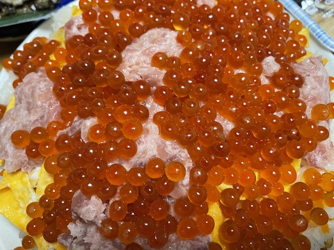 本日の夕食　ちらし寿司