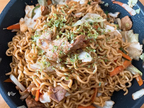 本日のお昼　焼きそば