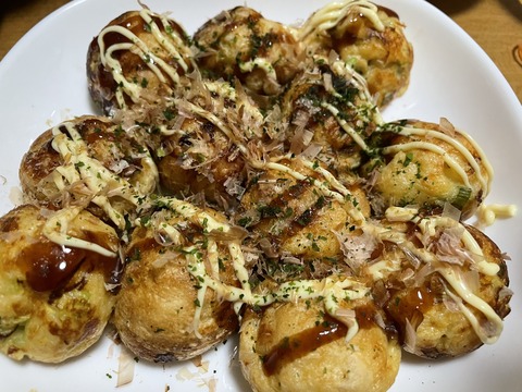 本日の夕食　たこ焼き