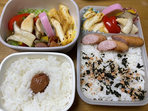 本日のお弁当　野菜炒め