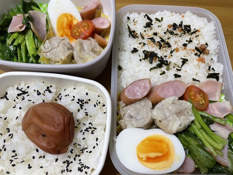 本日のお弁当　シュウマイ弁当