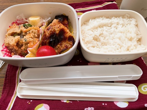 本日のお弁当　卯の花＆赤魚の味噌焼き