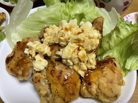 本日の夕食　チキン南蛮