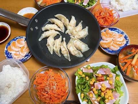 本日の夕食　大阪王将