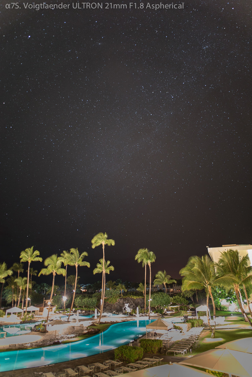 ハワイ島の星空