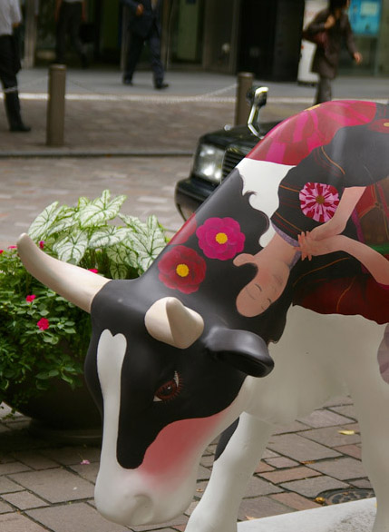 カウパレード2006 新品☆cow parade／カウパレード Lショコラ動物 牛