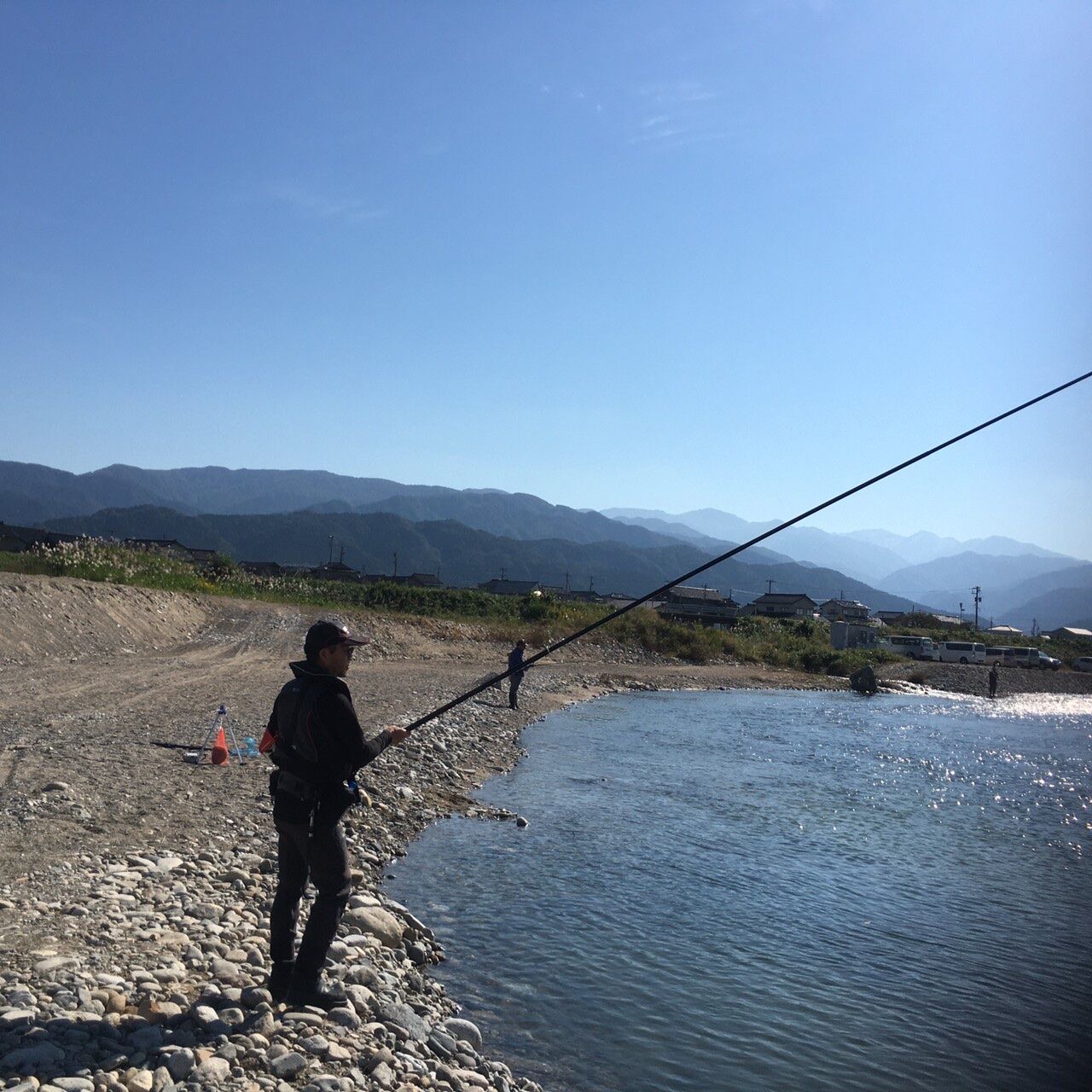 富山小川へ鮭釣りｇｏ Toruちゃんどこ行くの