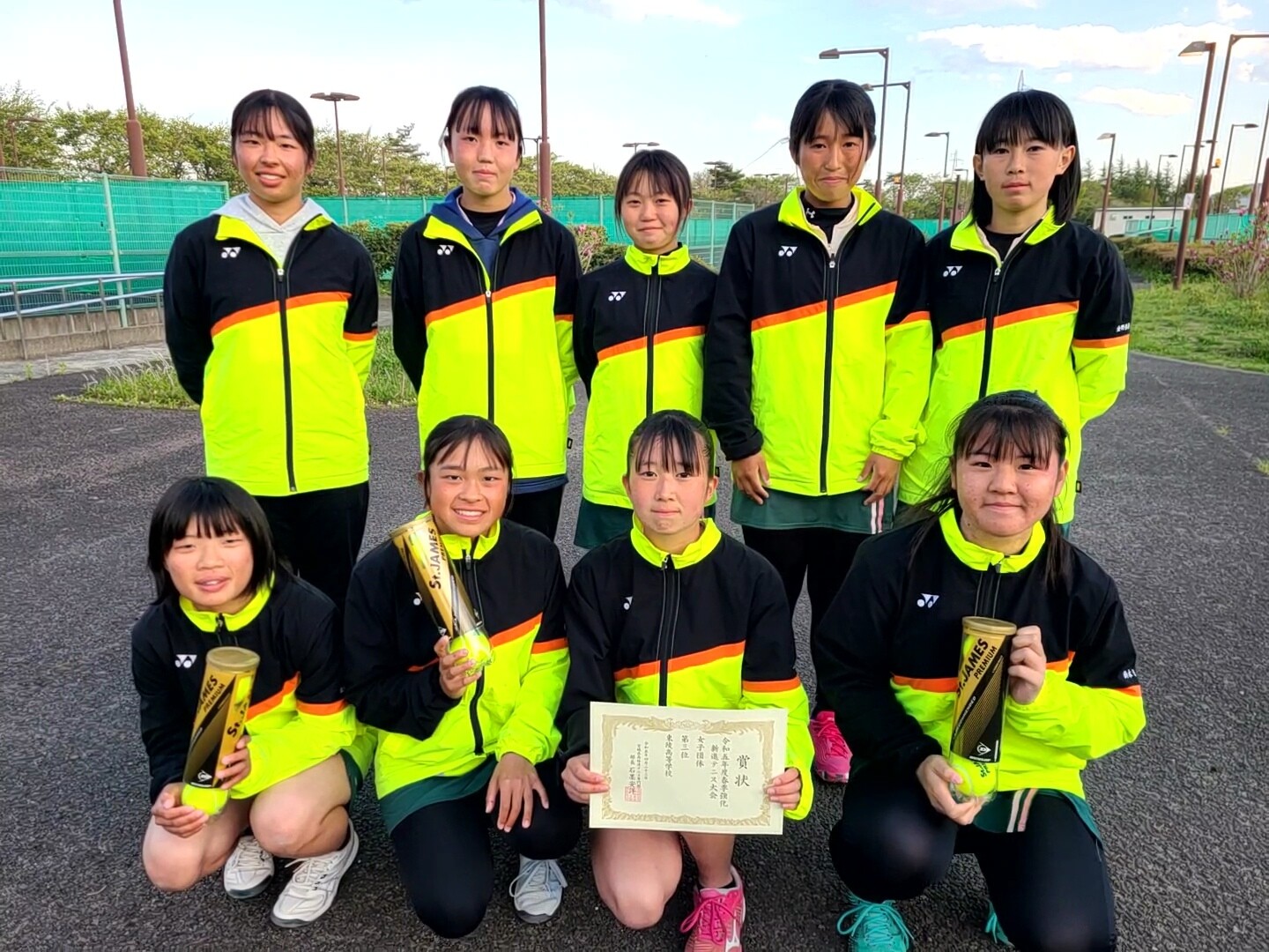 東陵高校テニス部のblog:新進ダブルス大会・女子結果速報