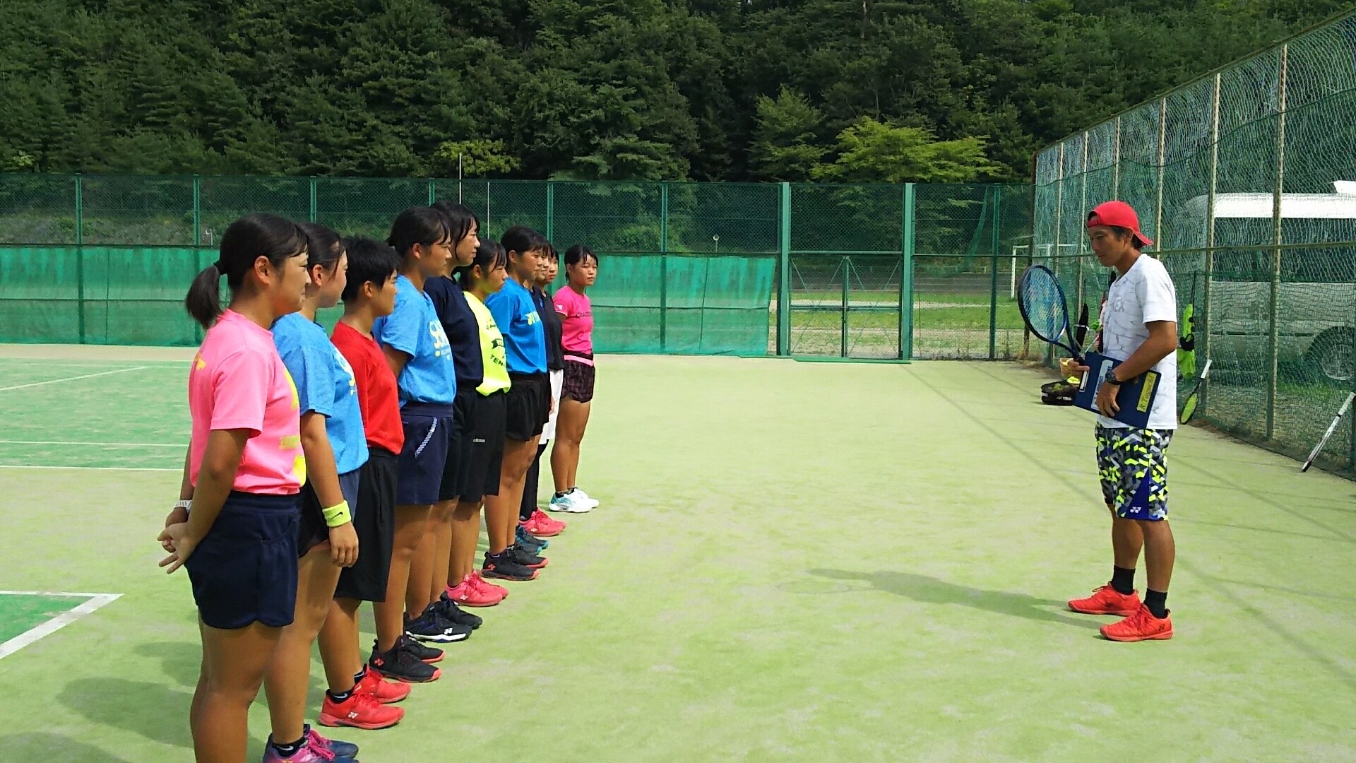 田口亮太コーチとクリニック 女子編 東陵高校テニス部のblog
