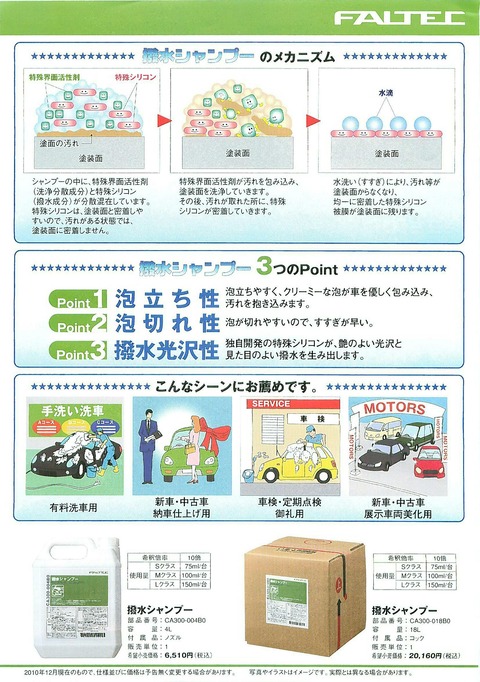 撥水シャンプー裏面