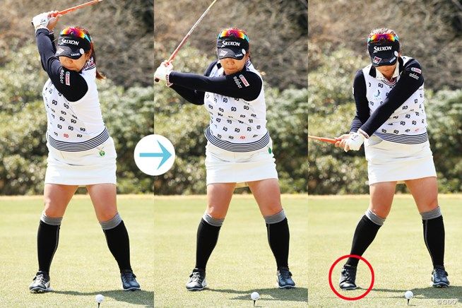 飛ばしのヒミツは 足裏 にあり 吉田弓美子 優勝者スイング Satoshi Haradaのblog 飛ばしのヒミツは 足裏 にあり 吉田弓美子 優勝者スイング Satoshi Haradaのblog