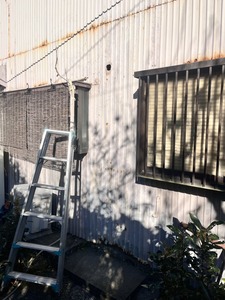 エアコン配管撤去