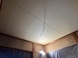 天井下地完成