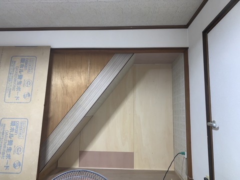 復旧ベニヤ仕上げ